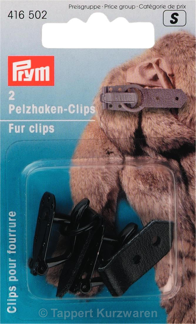 Prym Pelzhaken Clips 2 Stück 416502 Tappert Kurzwaren