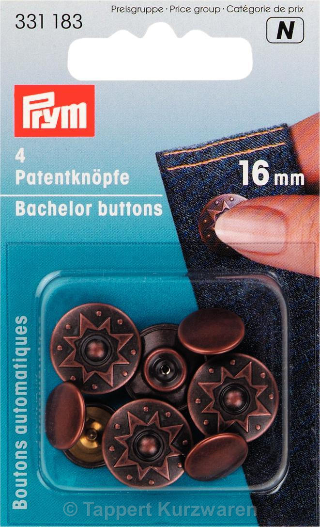 Prym Patentkn Pfe Octa Mm St Ck Tappert Kurzwaren