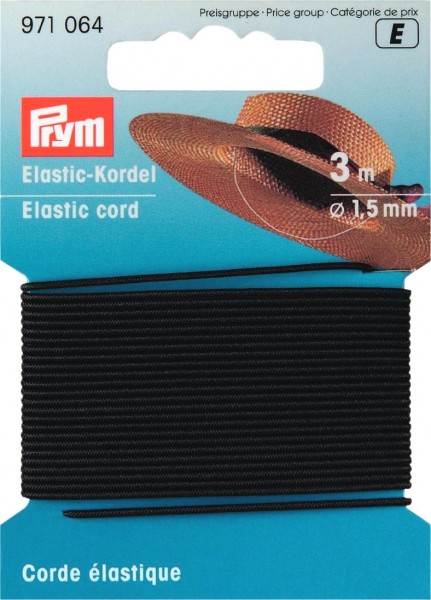 Prym Elastic-Kordel 1,5 mm, 3 m