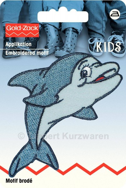 Prym Applikation Delphin grau