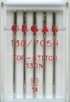 Maschinensticknadeln Organ 130/705 H Topstitch 130 N