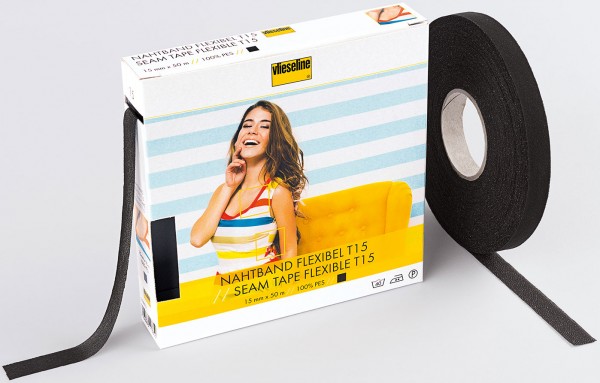 Vlieseline Nahtband flexibel T15 15 mm, 50 m