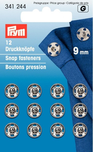 Prym Annähdruckknöpfe Metall 6 - 21 mm