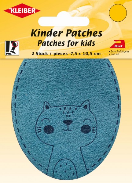 Kleiber Kinder Patches Katze, 2 Stück