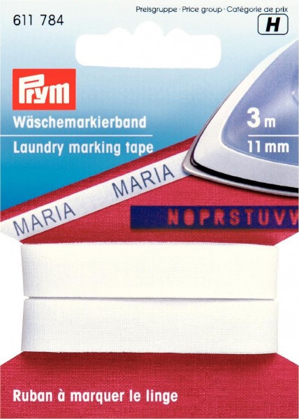 Prym Wäschemarkierband 11 mm, 3 m