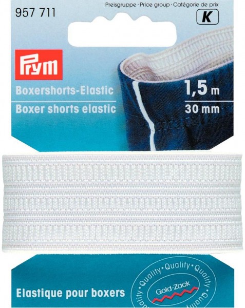 Prym Boxershorts-Elastic 30 mm, 1,5 m