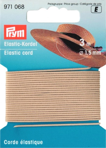 Prym Elastic-Kordel 1,5 mm, 3 m