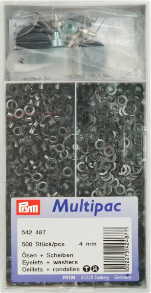 Prym Ösen mit Scheiben 4 mm, 500 Stück