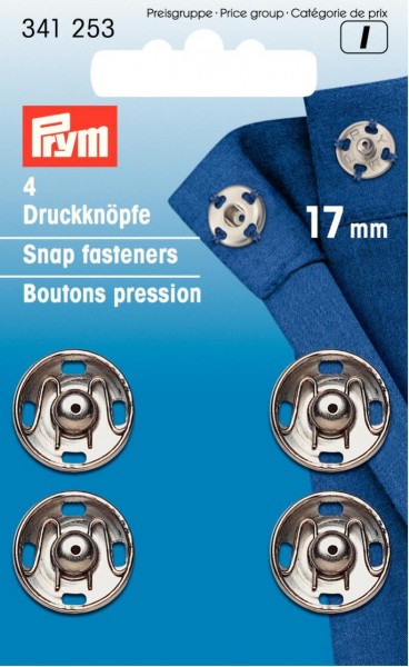 Prym Annähdruckknöpfe Metall 6 - 21 mm