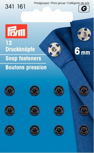 Prym Annähdruckknöpfe Metall 6 - 21 mm