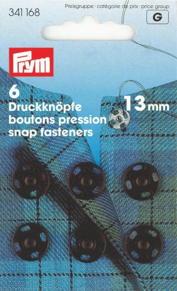 Prym Annähdruckknöpfe Metall 6 - 21 mm