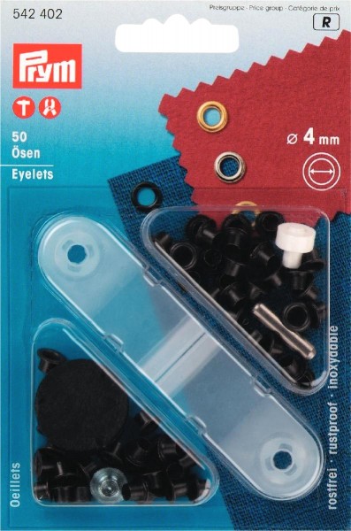 Prym Ösen 4 mm, 50 Stück