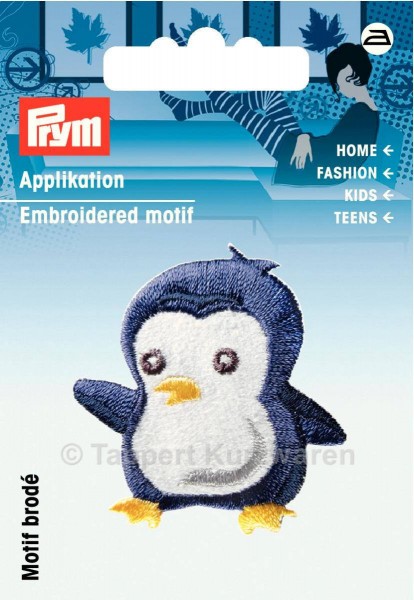 Prym Applikation Pinguin blau