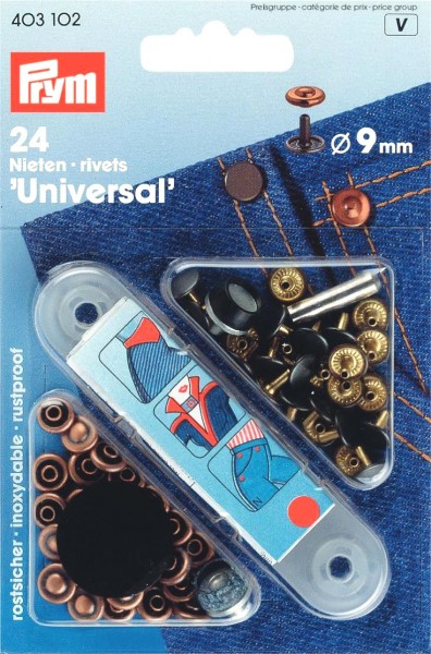 Prym Ziernieten 9 mm, 24 Stück