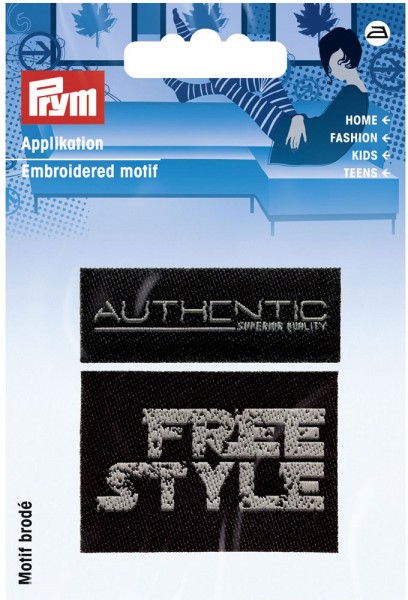 Prym Applikationen Labels Authentic + Free Style