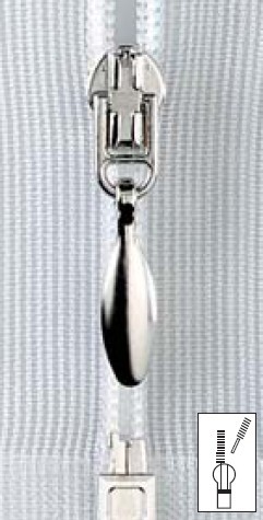 Reißverschluss Prym Perlon teilbar fein transparent 80 cm