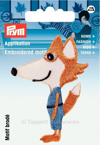 Prym Applikation Fuchs orange/blau