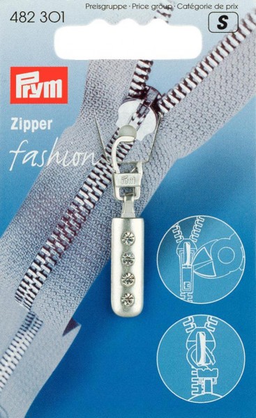 Prym Fashion-Zipper Strass (4 Steine)