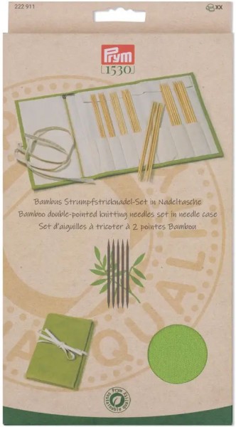 Prym Strumpfstricknadel-Set Bambus, 7 Stück