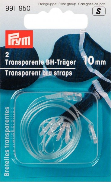 Prym BH-Träger transparent 10 mm, 2 Stück