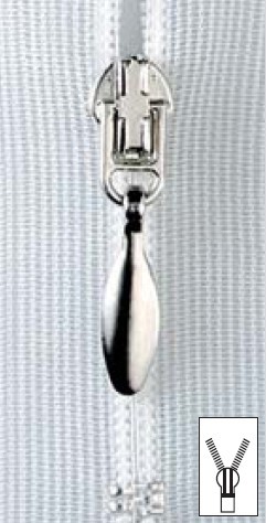 Reißverschluss Prym Perlon unteilbar nahtfein transparent 60 cm
