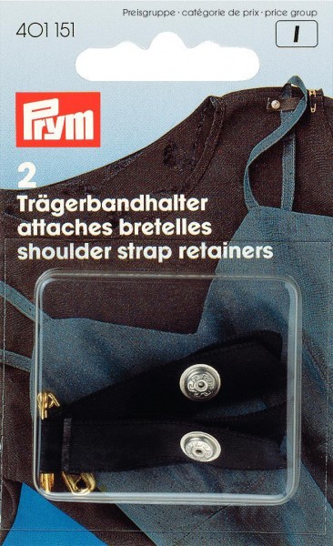 Prym Trägerbandhalter mit Sicherheitsnadel, 2 Stück