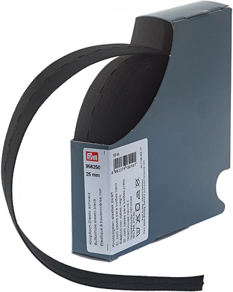 Prym Knopfloch-Elastic gewirkt 25 mm, 10 m