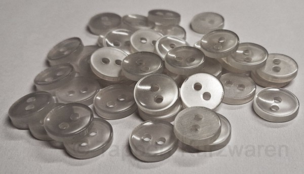 Polyesterknöpfe transparent 200 Stück