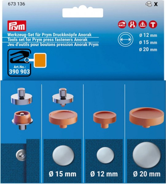 Prym Werkzeug-Set für Druckknöpfe Anorak