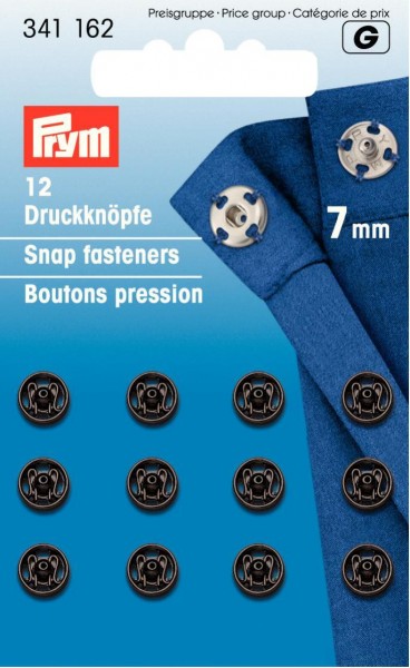 Prym Annähdruckknöpfe Metall 6 - 21 mm