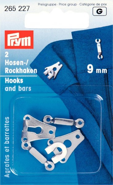 Prym Hosen- und Rockhaken zum Annähen, 2 Stück