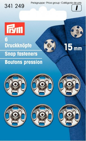 Prym Annähdruckknöpfe Metall 6 - 21 mm