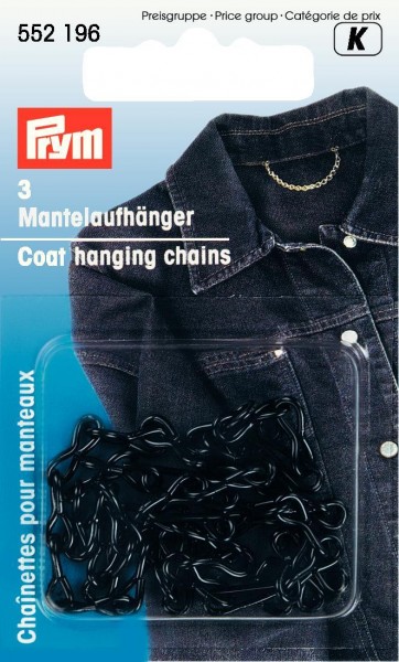 Prym Mantelaufhänger Metall, 3 Stück