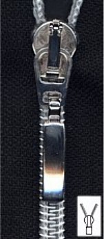 Reißverschluss Spirale unteilbar metallisiert 25 cm
