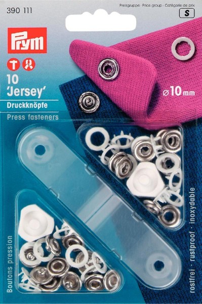 Prym Druckknöpfe Jersey Ring 10 mm, 10 Stück