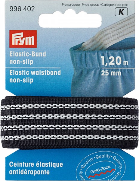 Prym Elastic-Bund non slip 25 mm, 1,2 m